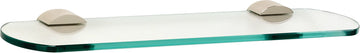 Contemporary 3 Bath 24'' Glass Shelf w/Brackets A7650-24-SN