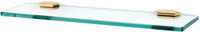 Nicole Bath 18'' Glass Shelf w/Brackets A7750-18-PB