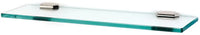 Nicole Bath 18'' Glass Shelf w/Brackets A7750-18-PN