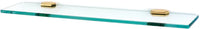 Nicole Bath 24'' Glass Shelf w/Brackets A7750-24-PB