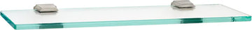 Geometric Bath 18'' Glass Shelf w/Brackets A7950-18-SN