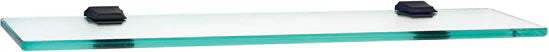 Geometric Bath 24'' Glass Shelf w/Brackets A7950-24