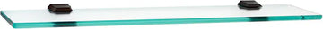 Geometric Bath 24'' Glass Shelf w/Brackets A7950-24-CHBRZ