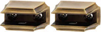 Geometric Bath Glass Shelf Brackets Only A7950-PA