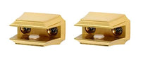 Geometric Bath Glass Shelf Brackets Only A7950