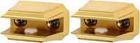Geometric Bath Glass Shelf Brackets Only A7950-PB