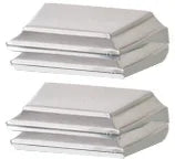 Geometric Bath Glass Shelf Brackets Only A7950-SN