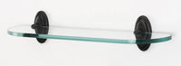 Classic Traditional Bath 18'' Glass Shelf w/Brackets A8050-18-BARC