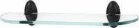 Classic Traditional Bath 18'' Glass Shelf w/Brackets A8050-18-BRZ