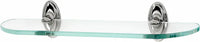 Classic Traditional Bath 18'' Glass Shelf w/Brackets A8050-18-PC