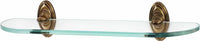 Classic Traditional Bath 24'' Glass Shelf w/Brackets A8050-24