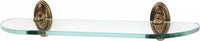 Classic Traditional Bath 24'' Glass Shelf w/Brackets A8050-24-AEM