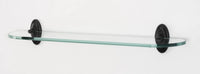 Classic Traditional Bath 24'' Glass Shelf w/Brackets A8050-24-BARC