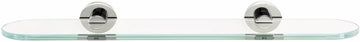 Contemporary I Bath 18'' Glass Shelf w/Brackets A8350-18-PN