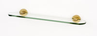Contemporary I Bath 18'' Glass Shelf w/Brackets A8350-18-SB