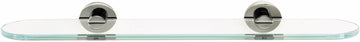 Contemporary I Bath 18'' Glass Shelf w/Brackets A8350-18-SN