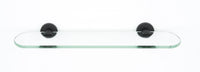 Contemporary I Bath 24'' Glass Shelf w/Brackets A8350-24-MB