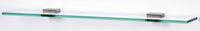 Contemporary II Bath 18'' Glass Shelf w/Brackets A8455-18-SN