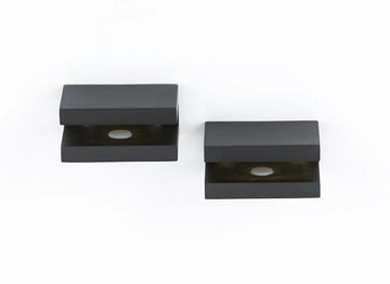 Contemporary II Bath Glass Shelf Brackets Only A8455-MB