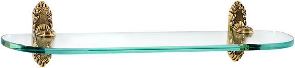 Ribbon & Reed Bath 18'' Glass Shelf w/Brackets A8550-18