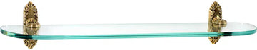 Ribbon & Reed Bath 24'' Glass Shelf w/Brackets A8550-24