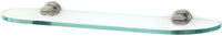 Infinity Bath 18'' Glass Shelf w/Brackets A8750-18-SN
