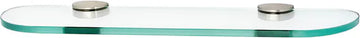 Euro Bath 18'' Glass Shelf w/Brackets A8950-18-SN