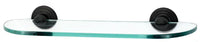 Embassy Bath 18'' Glass Shelf w/Brackets A9050-18-BRZ
