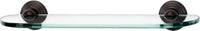 Embassy Bath 18'' Glass Shelf w/Brackets A9050-18-CHBRZ