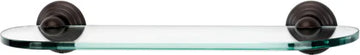 Embassy Bath 18'' Glass Shelf w/Brackets A9050-18-CHBRZ