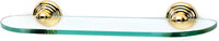 Embassy Bath 18'' Glass Shelf w/Brackets A9050-18-PB