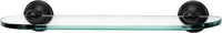 Yale Bath 18'' Glass Shelf w/Brackets A9250-18-BRZ