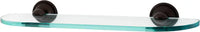 Yale Bath 18'' Glass Shelf w/Brackets A9250-18-CHBRZ