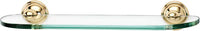 Yale Bath 18'' Glass Shelf w/Brackets A9250-18-PB