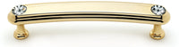 Swarovski Crystal 4'' Crystal Pull C211-4-GLD
