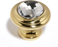 Swarovski Crystal 1 1/4'' Crystal Knob C211-CLR/PB