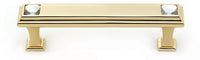 Swarovski Crystal 3 1/2'' Crystal Pull C213-35-GLD