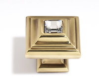 Swarovski Crystal 1 1/4'' Crystal Knob C213-CLR/PA