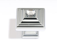 Swarovski Crystal 1 1/4'' Crystal Knob C213-CLR/PN