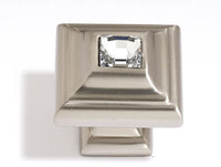 Swarovski Crystal 1 1/4'' Crystal Knob C213-CLR/SN
