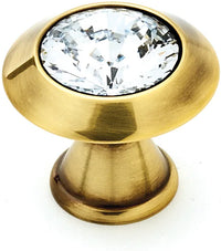 Swarovski Crystal 1 1/4'' Crystal Knob C214-CLR/PA
