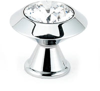 Swarovski Crystal 1 1/4'' Crystal Knob C214-CLR/PC