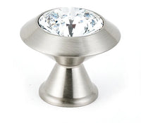 Swarovski Crystal 1 1/4'' Crystal Knob C214-CLR/SN