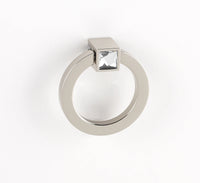 Ring Pull Square Crystal Post Only SQ14.0mm C2670-PN