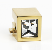 Ring Pull Square Crystal Post Only SQ16.0mm C2671-PB/NL