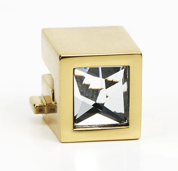 Ring Pull Square Crystal Post Only SQ16.0mm C2671-PB