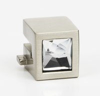 Ring Pull Square Crystal Post Only SQ16.0mm C2671-SN