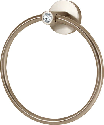 Contemporary I Crystal Bath Crystal Towel Ring C8340-SN