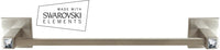 Contemporary II Crystal Bath 12'' Crystal Towel Bar C8420-12-SN