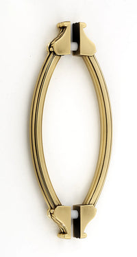 Fiore 6'' Back to Back Glass Door Pull G1476-6-PA